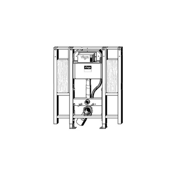 Stelaż podtynkowy do WC VIEGA8874.9, 1120x910x120mm, regulowana wysokość, ze spłuczką