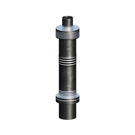 Daszek INOX 80/125 typ DDB L=600mm kolor inox JFU/R80/125
