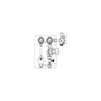 Regusol LH-130, DN 25, 7-30 l/min., z pompą Wilo-Yonos PARA ST 25/7 PWM 2