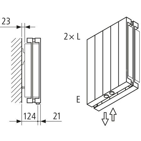 Grzejnik płytowy typ 22 KERMI HVN wym. 2200 x 630 mm, kolor biały, moc 2860 W