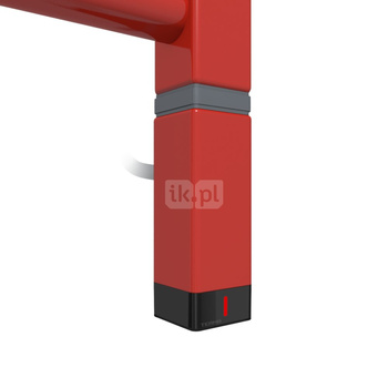 Grzałka TERMA One K30x30, 400W Tuba, RAL 3020, kabel spiralny z wtyczką [biały, 2,5m, logo Terma, instr. TERMA]