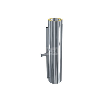 Rura z obejmą regulowaną MK ŻARY ZEN-RTW 150 mm, długość 1000 mm (wsp. 1 - 80-110mm)