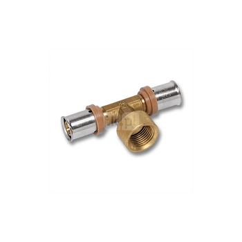 Trójnik SANHA 3fit Press pb-free brąz 16 mm x 1/2'' x 16 mm (zz x GW x zz)