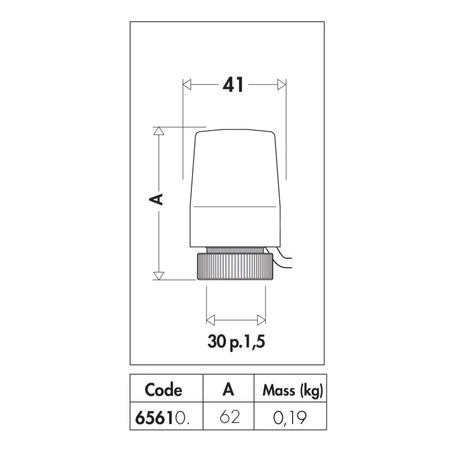 Siłownik termoelektryczny 230 V