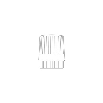 Pokrętło ręczne, białe, nakrętka złączna M 30x1,5