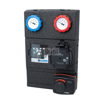 GRC222 grupa pompowa z zaworem mieszającym i siłownikiem, sterownik CRC 230V, DN32, pompa Grundfos UPM3 Hybride 25-70