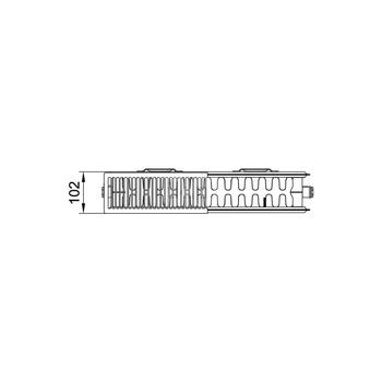 Grzejnik płytowy typ 22 KERMI X2 Plan-K wym. 905 x 1005 mm, kolor biały, moc 2175 W