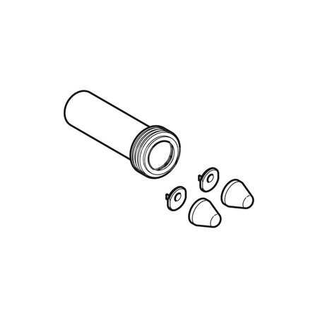 Uszczelka gumowa Geberit: d=55–68mm, d min.=55mm, d maks.=68mm, d1=88mm