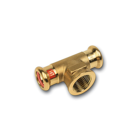 Trójnik SANHA Press Solar Cu 18 mm x 1/2'' x 18 mm (zw x GW x zw)