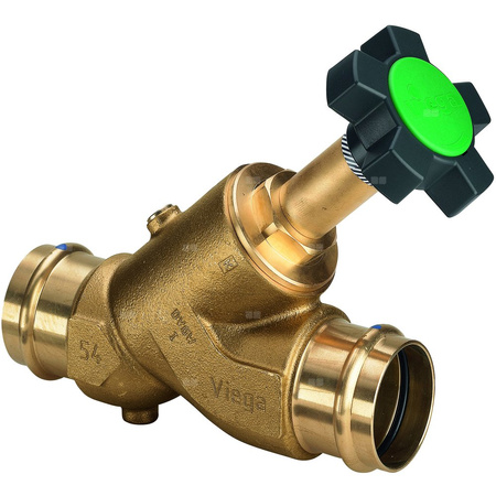 Zawór skośny 35 brąz / błyszczący