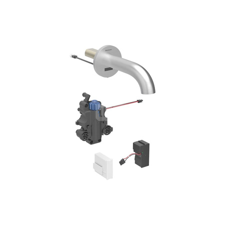 Mocowanie do ściany Geberit do baterii umywalkowych Piave i Brenta, montaż naścienny