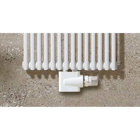 Grzejnik żeberkowy ZEHNDER Kleo 1800 x 429 mm, kolor biały (RAL 9016), moc 913 W