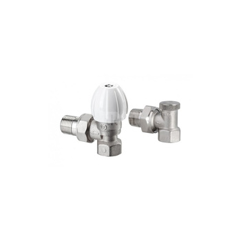Zestaw przyłączeniowy grzejnikowy dwururowy VALVEX Activ 1/2'' x 1/2'', zawór kątowy