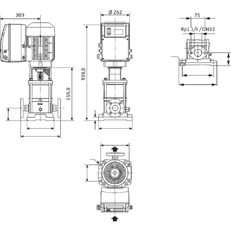 Wilo-MVIE 7001-3/16/E/3-2-2G wysokociśnieniowa pompa do wody
