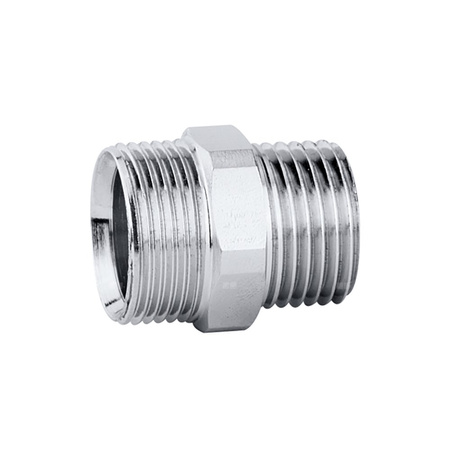 Przyłącze z gwintem zewnętrznym - złączka pierścieniowa. Wykończenie: chrom 3/8" GZ x 23 p.1,5 GZ