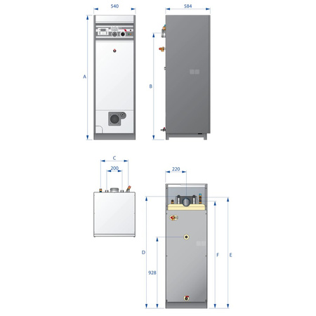 DELTA PRO S 45 Kocioł c.o./c.w.u, 44,9 kW