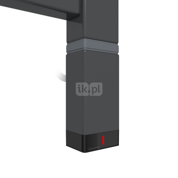 Grzałka TERMA One P30x40, 1000W \ Tuba, RAL 7021, kabel prosty bez wtyczki [czarny, 1,5m, logo Terma
