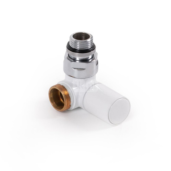 Zawór regulacyjny 3-osiowy CYLINDER, Prawy, GZ 1/2"-GZ 24-19, Biały, (V74110EDX)