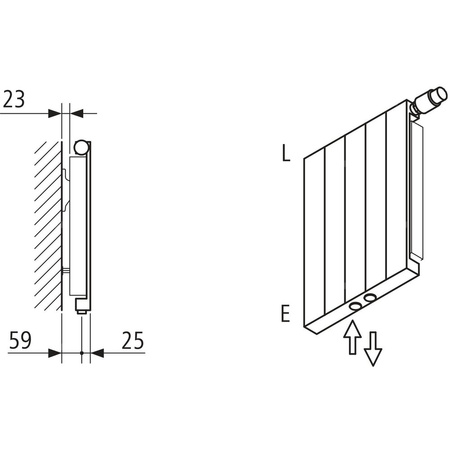 Grzejnik płytowy typ 11 KERMI V-HVV wym. 1400 x 1260 mm, kolor biały, moc 2541 W