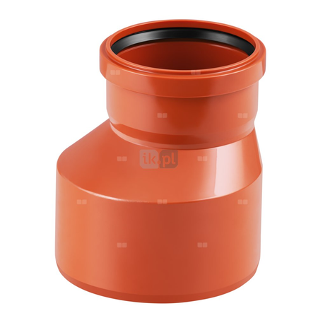 Złącze MAGNAPLAST KG KGR redukcja, PVC-U (pomarańczowy), DN 200 x DN 160 (ww x wz), do kanalizacji