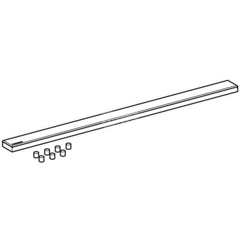 Pokrywa Geberit ze stali nierdzewnej, do rynny zbiorczej: L=90cm, Szczotkowany