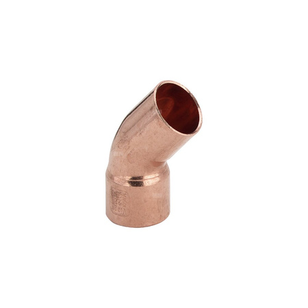 Łuk 45' VIEGA 95040 jednoczęściowy, Cu / Cu, 64 mm (lw x gz) z uszczelką