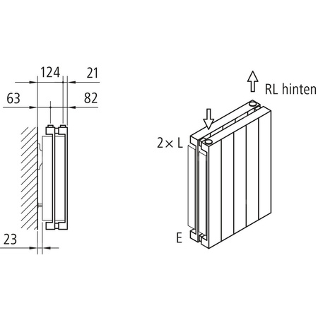 Grzejnik płytowy typ 22 KERMI HVN wym. 1600 x 350 mm, kolor biały, moc 1235 W