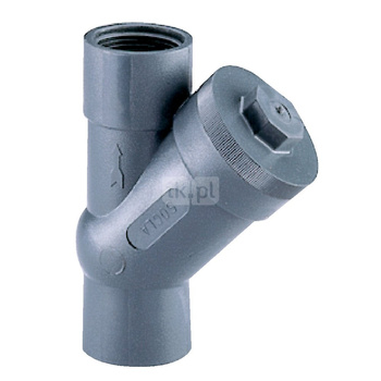 Zawór zwrotny gwintowany wew., zamknięcie kulowe z klapką rewizyjną, typ 208P, Pnom 0,6 MPa, 1 1/4"