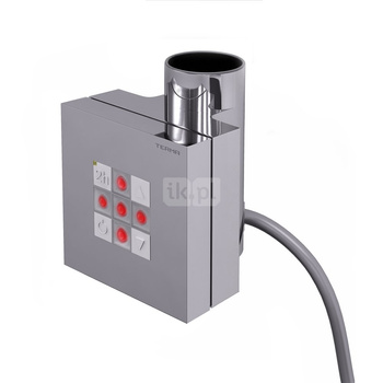 Sterownik TERMA KTX 2, 400W Tuba, Chrom CRO, przyłącze MS z maskownicą 35mm [logo Terma, inst.TERMA]