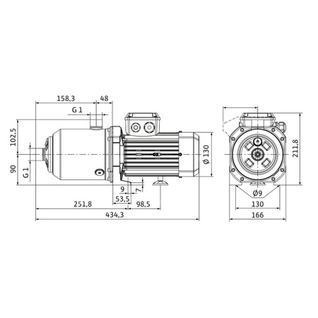 Wilo-Medana CH1-L.406-1/E/E/10T wysokociśnieniowa pozioma pompa do wody