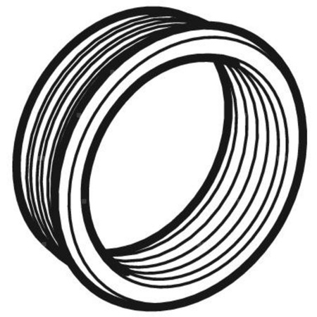 Uszczelka redukcyjna odpływowa GEBERIT guma 40 mm / 32 mm, kolor czarny