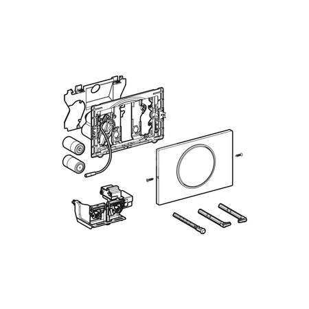 Płytka ochronna Geberit do systemu spłukiwania WC z elektronicznym uruchamianiem spłukiwania
