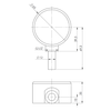 Termometr bimetaliczny AFRISO BiTh fi 63 mm -20…60'C tuleja 40 mm połączenie rad