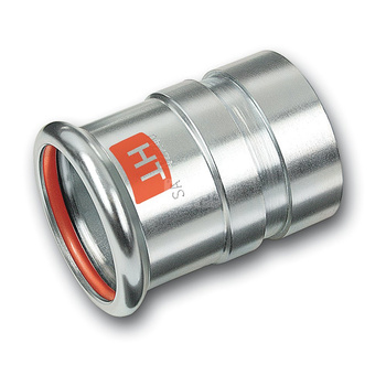 Nypel SANHA Therm Industry, stal (Cynk/nikiel), 54 mm x 60,3 mm (zw x GW)