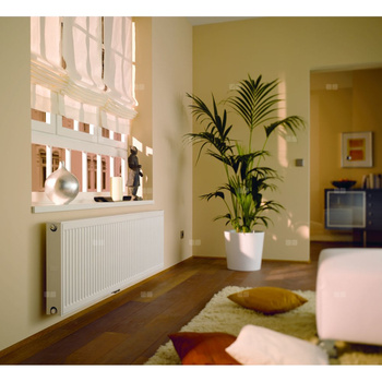 Grzejnik płytowy typ 10 KERMI Profil-Vplus, prawy wym. 600 x 2300 mm, kolor biały, moc 1385 W