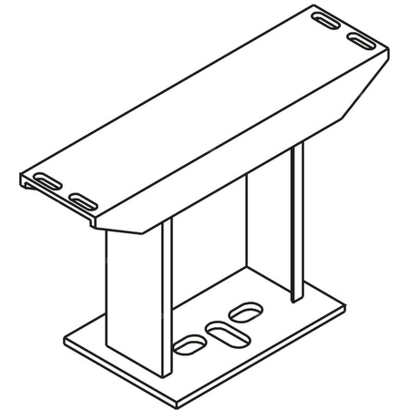 Kermi Fixkonsole f. Bodenmont. Typ21, weiß, RAL9016