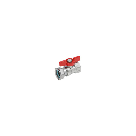 Zawór kulowy GIACOMINI R251P mosiądz chromowany 3/4'' x 1'' GW x p, uchwyt: motylek