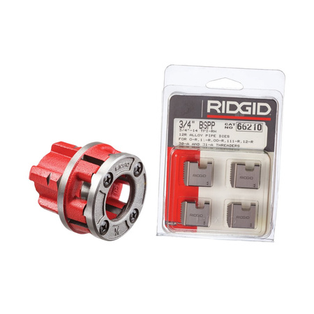 Głowica gwinciarska do rur 3/4" BSPP, stal stopowa prawoskrętna, model 11–R