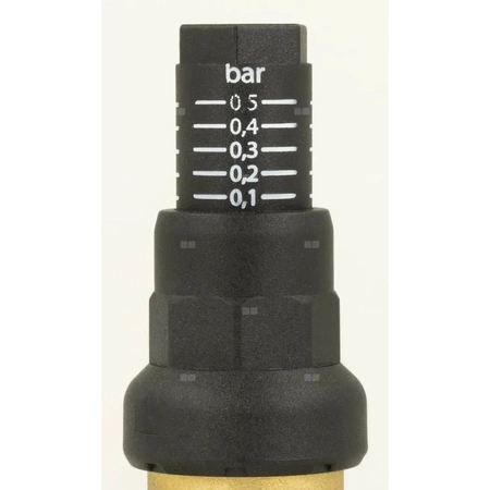 Zawór upustowy różnicy ciśnień DU z nastawą, kątowy, 0,1÷0,5 bar, GW G3/4''