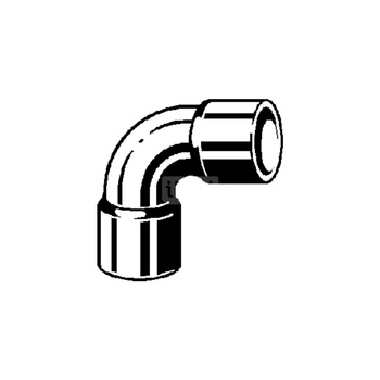 Kolano 90' VIEGA 95090 jednoczęściowy, Cu / Cu, 64 mm (lw x gw), (głębokość: 76 mm)