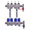 Rozdzielacz do ogrzewania podłogowego QIK Optimo MAGNET III - RNZT-2-50-M 7-obieg. inox GW 1'' x GZ 3/4'' + przepływomierz