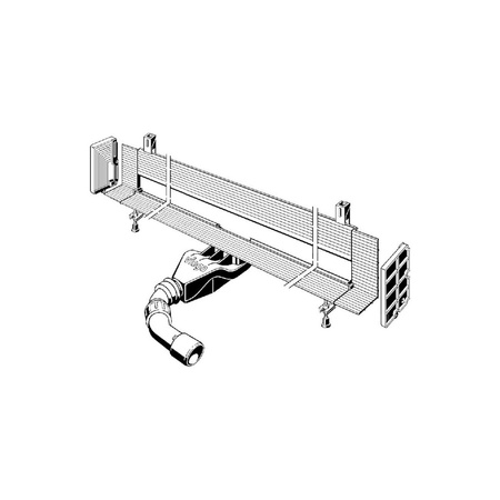 Odpływ prysznicowy prostokątny VIEGA 496810, 1200 x 113 x 85 mm, dł: 1200 mm, z syfonem