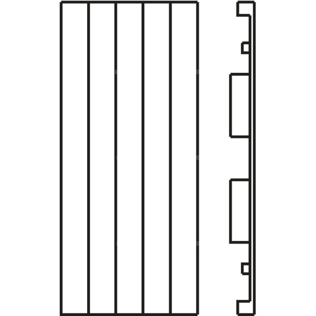 Grzejnik płytowy typ 11 KERMI HVN wym. 1600 x 280 mm, kolor biały, moc 632 W
