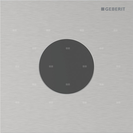 Płyta przykrywająca Geberit typ 40, okrągła: Szczotkowany, powlekany easy-to-clean