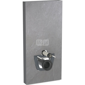 Moduł sanitarny do WC wiszącego GEBERIT Monolith Plus, 1010 mm x 480 mm x 106 mm, front: imitacja betonu, bok: czarny