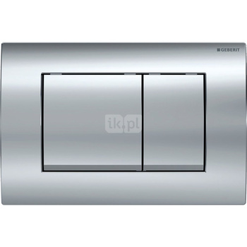 Przycisk uruchamiający Geberit Delta20, przedni, chrom błyszczący, prostokątny