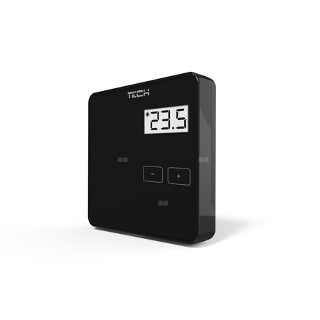 Przewodowy regulator pokojowy do listwy L-10 dedykowany czarny, model R-10b