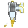 Separator CALEFFI DIRTMAG®, 3 bar / 90'C, 28mm, z wkładem magnesowym