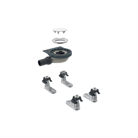 Pokrywa płytki zaworu, do zestawu odpływowego do brodzików Geberit d90 Setaplano