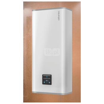 Elektryczny ogrzewacz wody VERTIGO Wi-Fi (kolor SILVER) model płaski, średnia pojemność, wiszący pionowo lub poziomo, pojemność 50 l